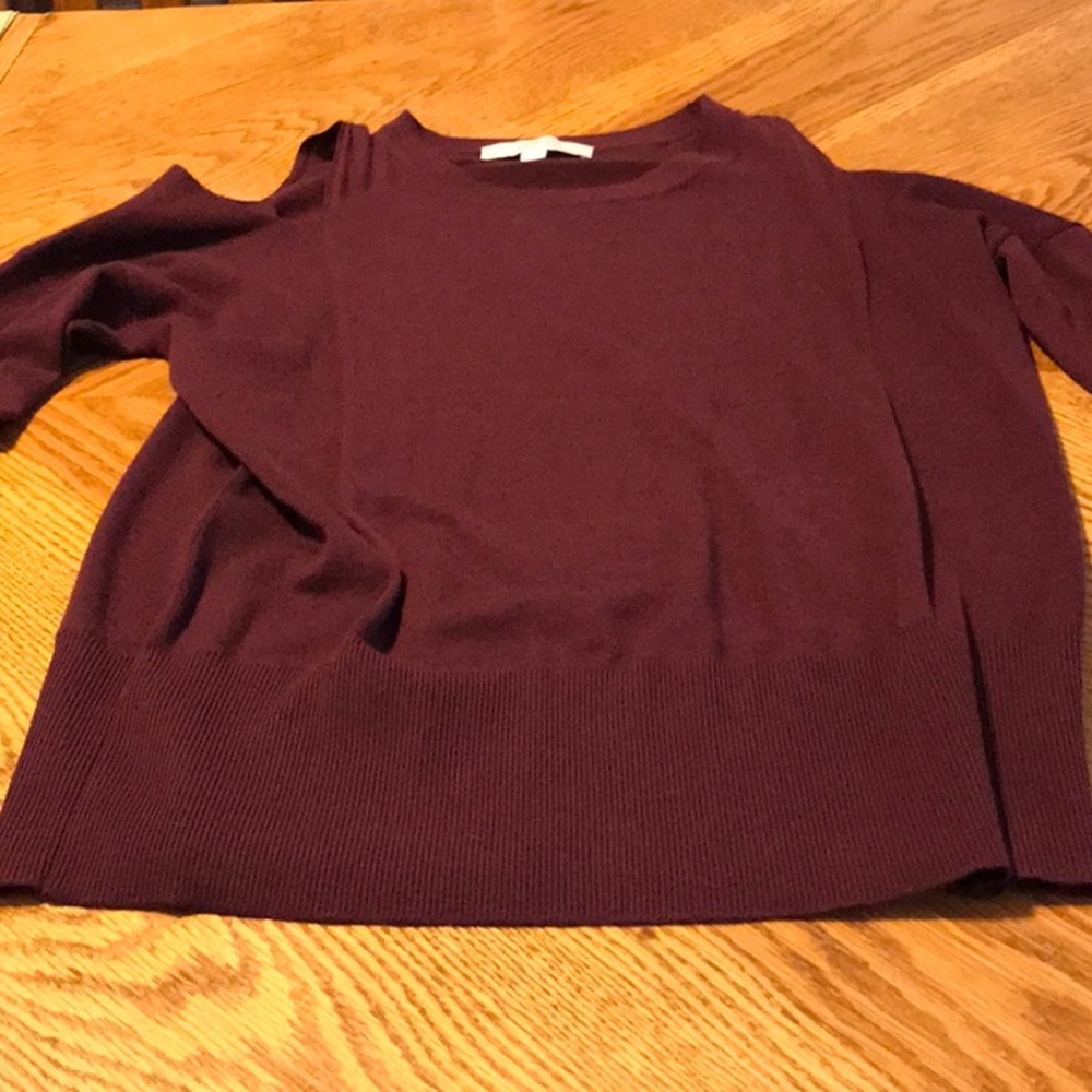 Loft cold shoulder top